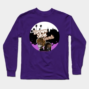 Brown Skin Gurls in Rona Mask Long Sleeve T-Shirt